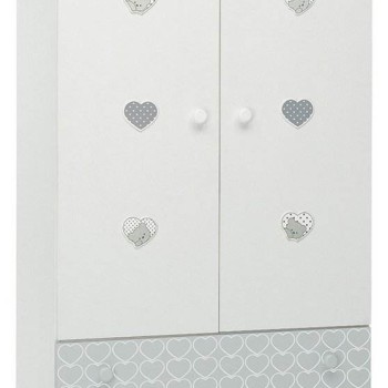 Dječji drveni ormar LOVELY