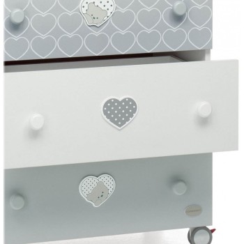 LOVELY - previjalna miza z banjico