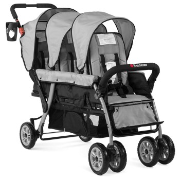 SPORT SPLASH TRIO Grey z dežno prevleko - voziček za trojčke