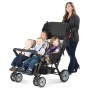 SPORT SPLASH QUAD Black z dežno prevleko - voziček za več otrok