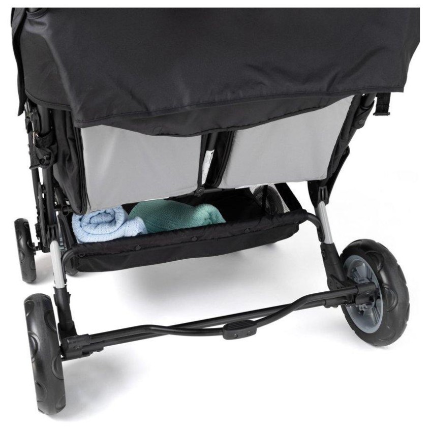 SPORT SPLASH QUAD Black z dežno prevleko - voziček za več otrok