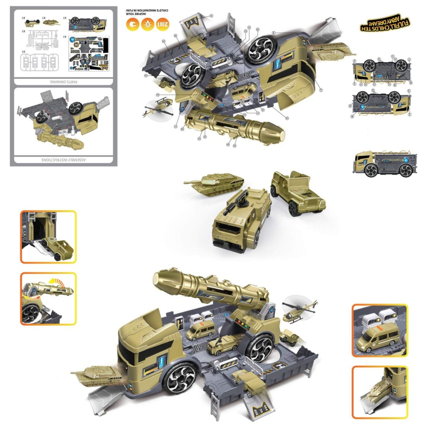 Set Vojni kamion 3/1 - P910-A