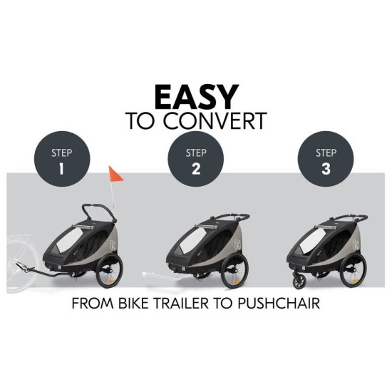 Prikolica za kolo DRYK DUO PLUS Black