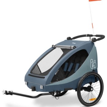 Prikolica za bicikl DRYK DUO PLUS Dark Blue