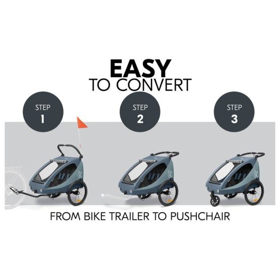 Prikolica za kolo DRYK DUO PLUS Dark Blue