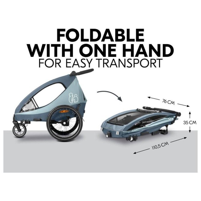 Prikolica za kolo DRYK DUO PLUS Dark Blue