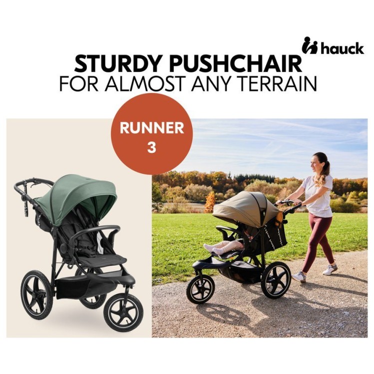 Športni voziček RUNNER 3 Jungle Green