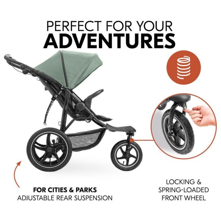 Športni voziček RUNNER 3 Jungle Green