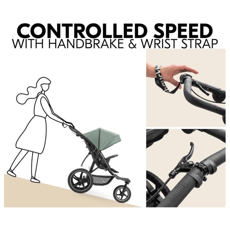 Športni voziček RUNNER 3 Jungle Green