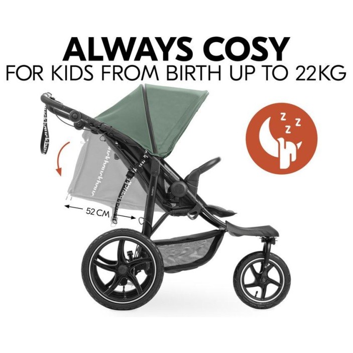 Športni voziček RUNNER 3 Jungle Green