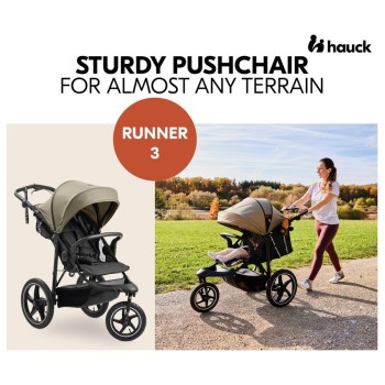 Športni voziček RUNNER 3 Olive Športni voziček RUNNER 3 Olive