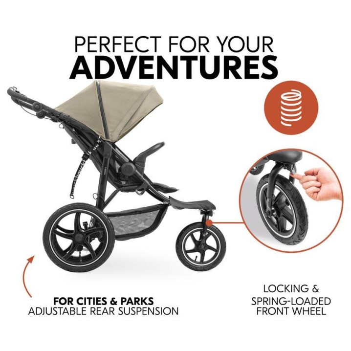 Športni voziček RUNNER 3 Olive