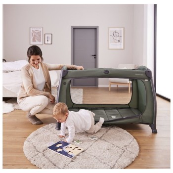 Prenosna postelja PLAY N RELAX CENTER Dark Green