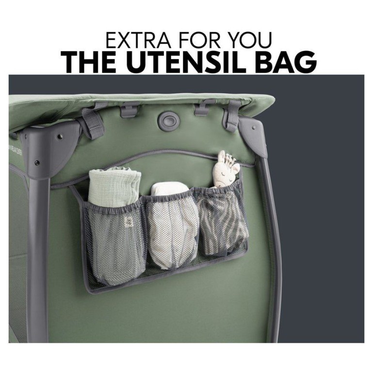 Prenosna postelja PLAY N RELAX CENTER Dark Green