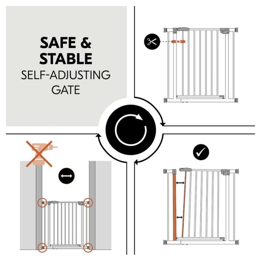 Varovalna ograja CLEAR STEP 2 Black