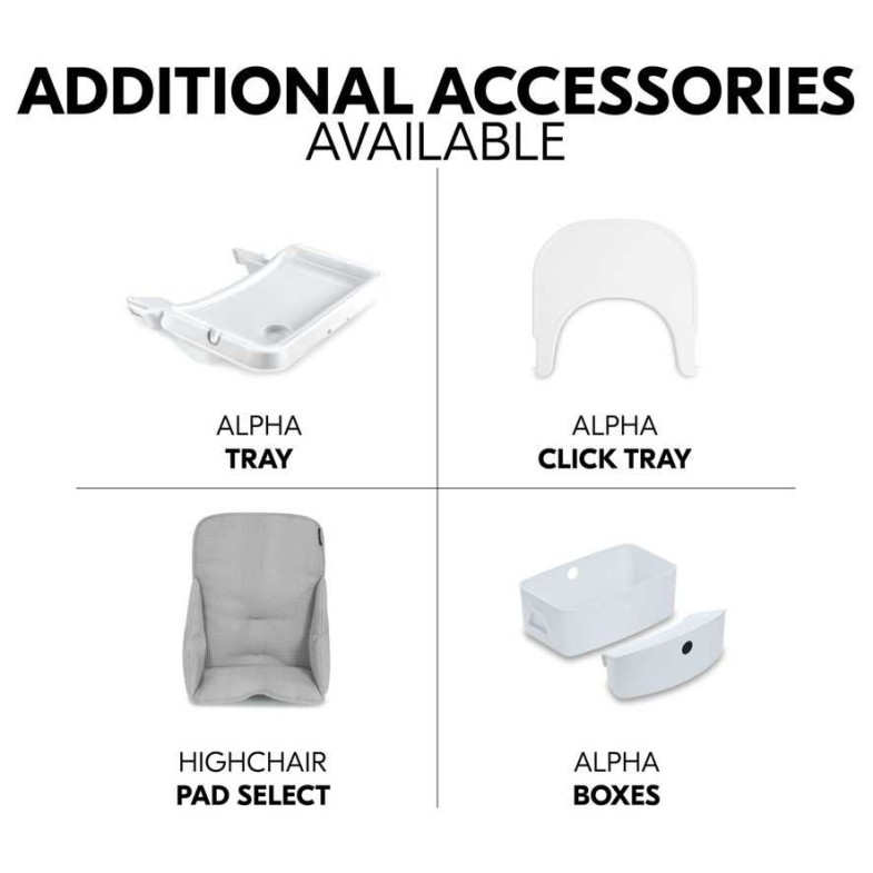 Lesen stol za hranjenje  BETA Plus Whitewashed