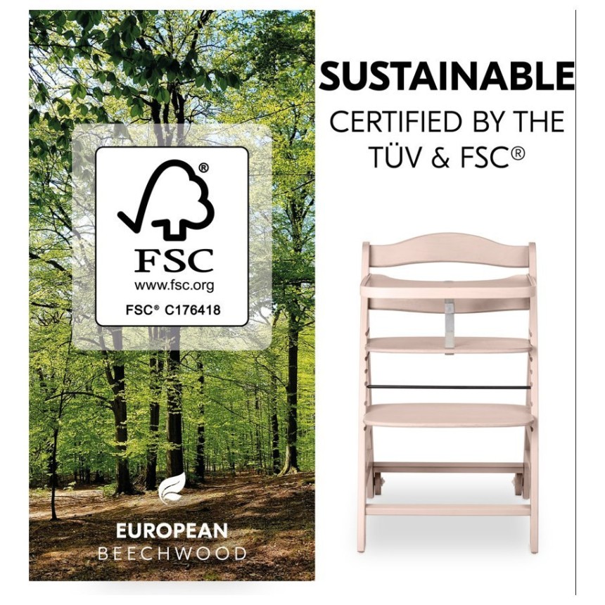 Lesen stol za hranjenje  BETA Plus Whitewashed