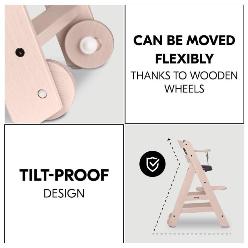 Lesen stol za hranjenje  BETA Plus Whitewashed