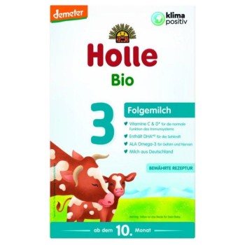 Holle nadaljevalno mleko za dojenčke 3, po 10. mesecu, 600g, BIO-DEMETER