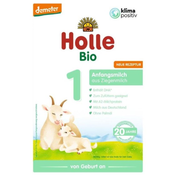 Holle KOZJE začetno mleko 1 od rojstva, 400g, DEMETER