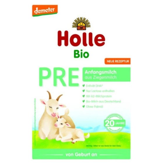 Holle Začetno mleko PRE za dojenčke na bazi kozjega mleka, 400g, BIO-DEMETER Holle Začetno mleko PRE za dojenčke na bazi kozjega mleka, 400g, BIO-DEMETER