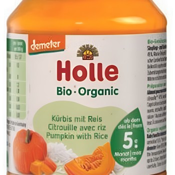 Holle buča z rižem s 5. mesecem, 190g, BIO DEMETER Holle buča z rižem s 5. mesecem, 190g, BIO DEMETER