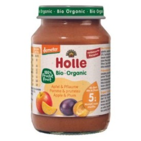 Holle jabolko & sliva po 6. mesecu, 190g, BIO DEMETER