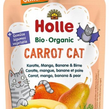 Holle sadni pire MAČEK, korenček, mango, banana & hruška po 6. mesecu, 100g, BIO-DEMETER Holle sadni pire MAČEK, korenček, mango, banana & hruška po 6. mesecu, 100g, BIO-DEMETER