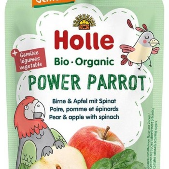 Holle sadni pire PAPIGA, hruška & jabolko s špinačo po 6. mesecu, 100g, BIO-DEMETER