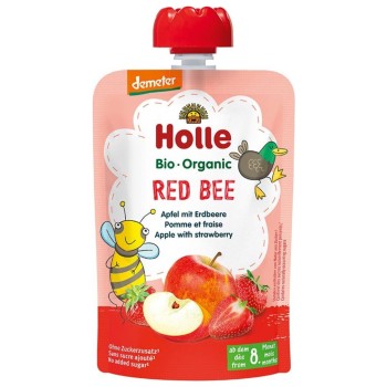 Holle sadni pire ČEBELICA, jabolko z jagodo po 8. mesecu, 100g, BIO-DEMETER Holle sadni pire ČEBELICA, jabolko z jagodo po 8. mesecu, 100g, BIO-DEMETER