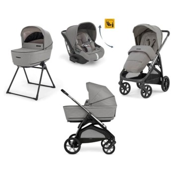 Otroški voziček 4v1 APTICA Quattro Darwin Recline Platinum Grey