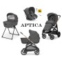 Dječja kolica 4u1 APTICA Quattro Darwin Recline Velvet Grey