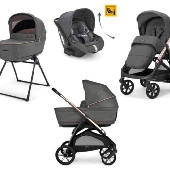 Otroški voziček 4v1 APTICA Quattro Darwin Recline Velvet Grey