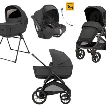 Otroški voziček 4v1 Quattro APTICA XT DARWIN RECLINE Magnet Grey