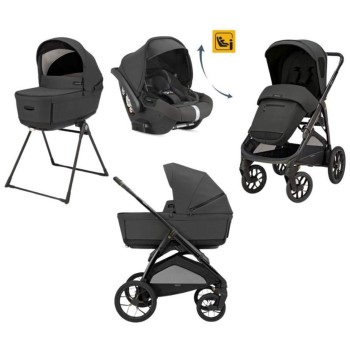 Otroški voziček 4v1 Quattro APTICA XT DARWIN RECLINE Magnet Grey