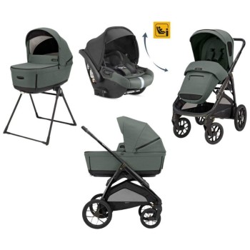 Otroški voziček 4v1 Quattro APTICA XT DARWIN RECLINE Taiga Green