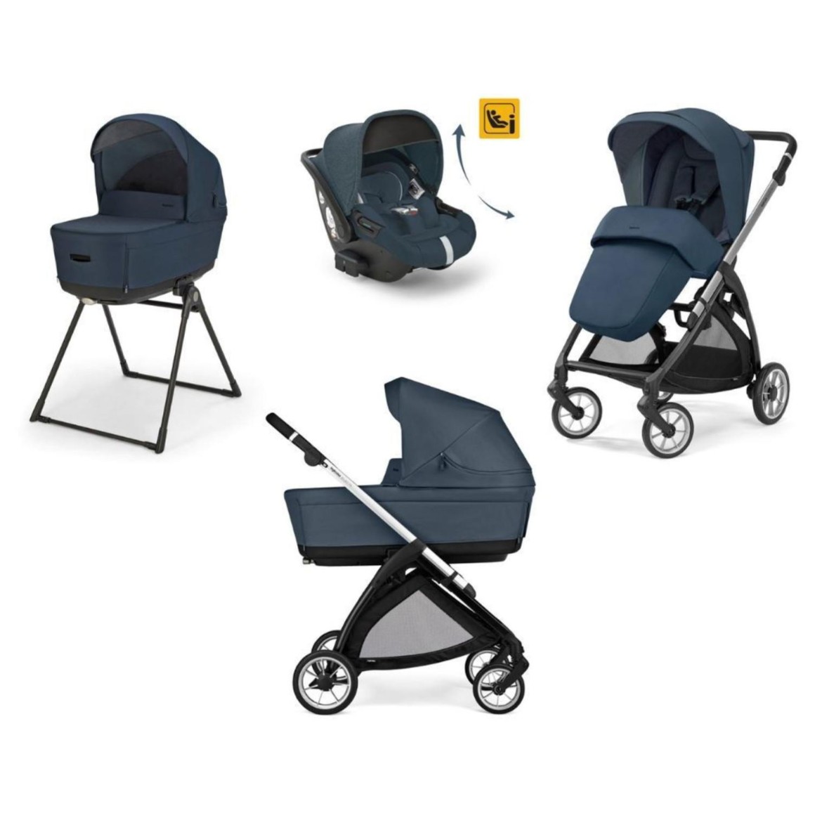 Dječja kolica 4u1 ELECTA Darwin Recline Hudson Blue