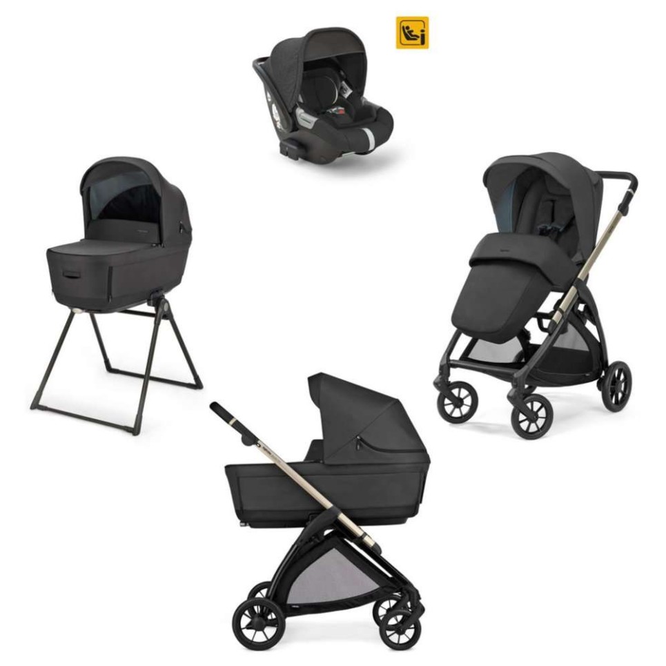 Otroški Voziček 4v1 ELECTA Darwin Upper Black