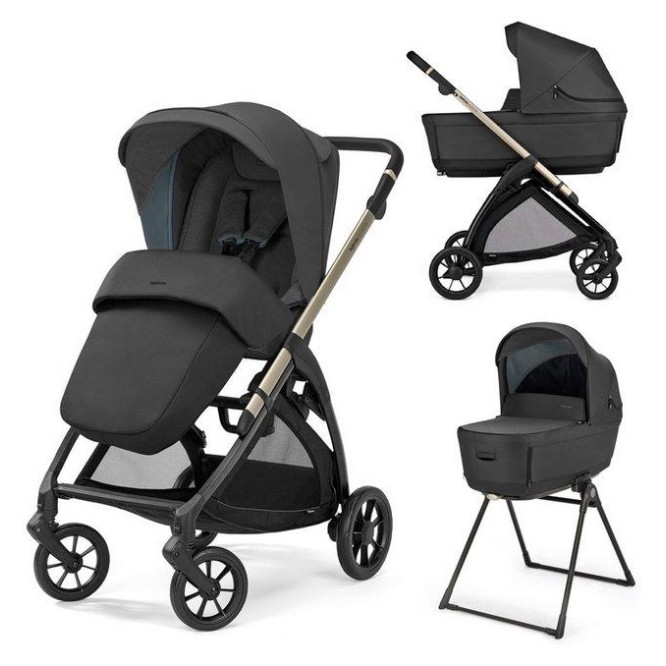 Otroški Voziček 2v1 ELECTA Upper Black