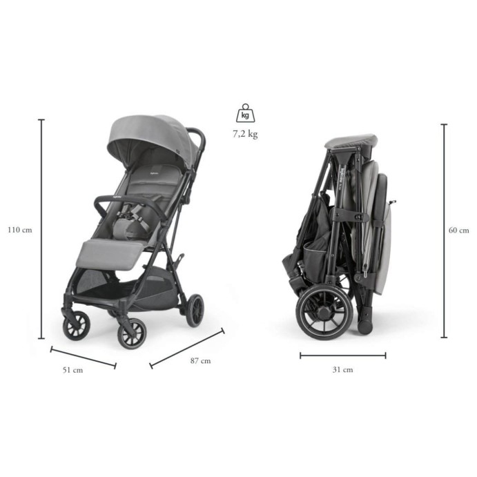 Športni voziček NOW Snap Grey