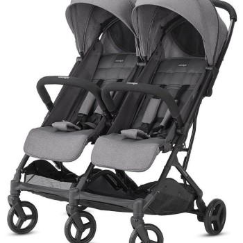 Otroški voziček za dvojčke Inglesina TWIN SKETCH Black Grey