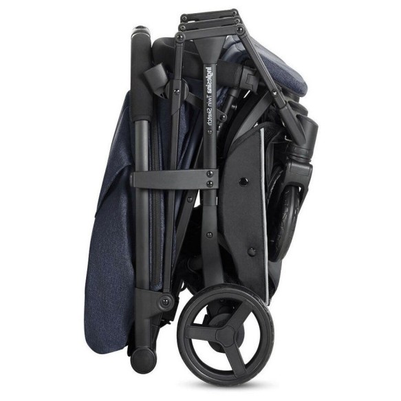 Otroški voziček za dvojčke TWIN SKETCH Black Navy