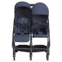 Otroški voziček za dvojčke TWIN SKETCH Black Navy