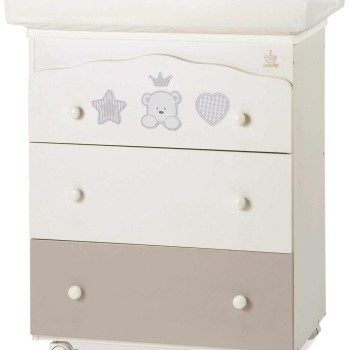 Previjalna komoda z banjico BABY RE Choco