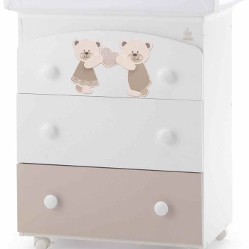 Komoda sa kadicom DOLCI COCCOLE Dove Grey