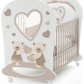 DOLCI COCCOLE Dove Grey lesena otroška postelja