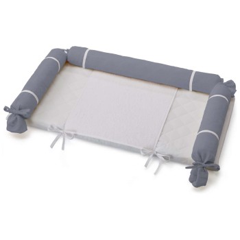 Previjalna podloga za komodo Montessori Grey