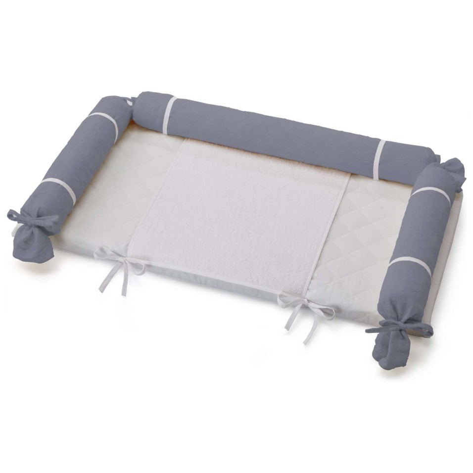 Previjalna podloga za komodo Montessori Grey
