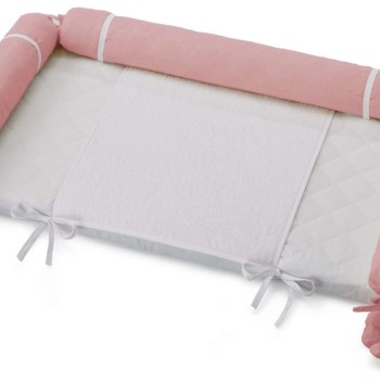 Previjalna podloga za komodo Montessori Rose