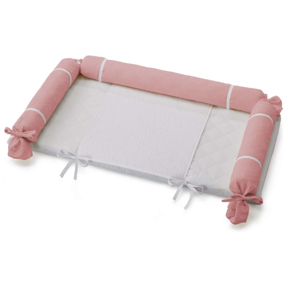 Previjalna podloga za komodo Montessori Rose